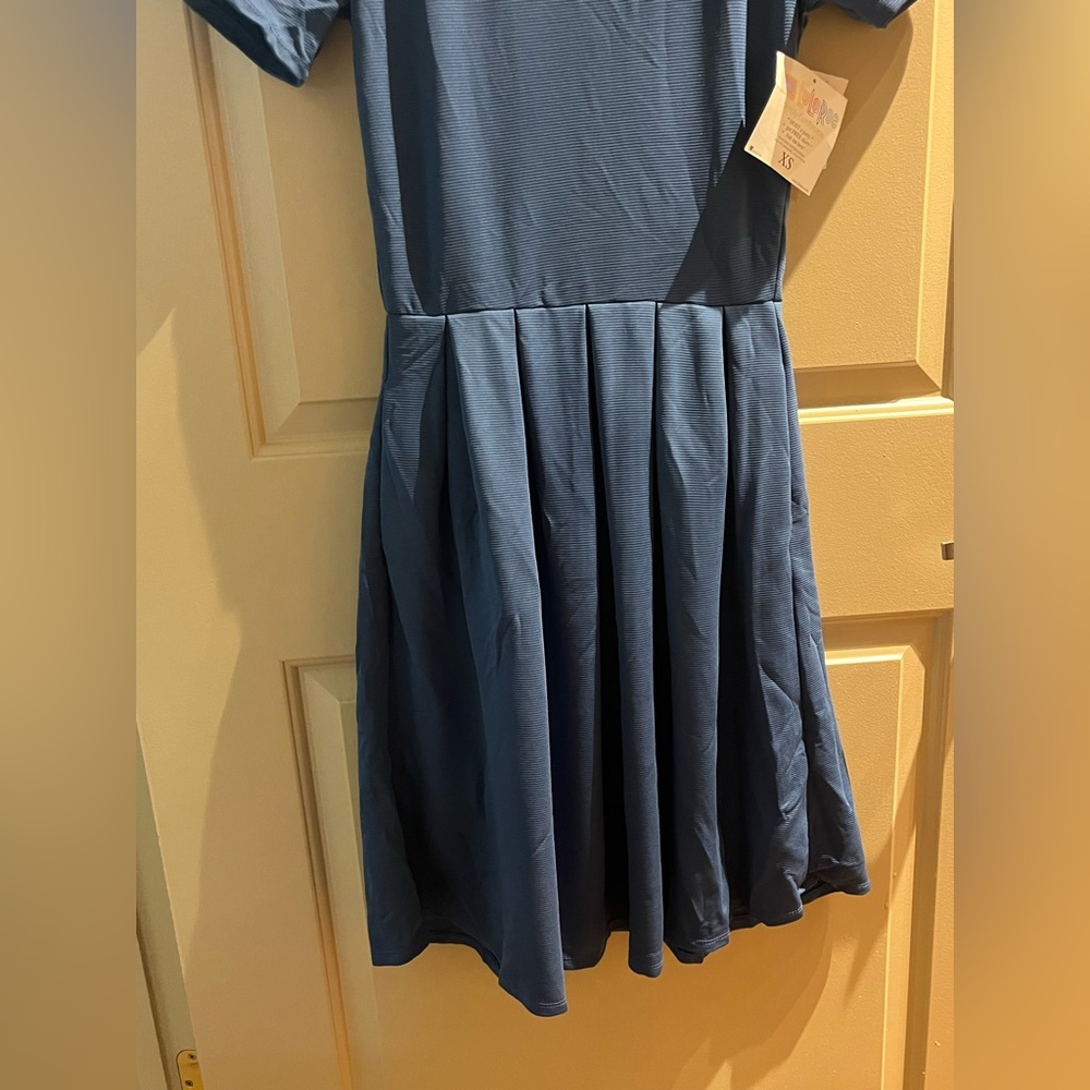 LuLaRoe NWT Navy Blue Classic Dress - Picture 5 of 6
